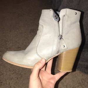 Gray booties